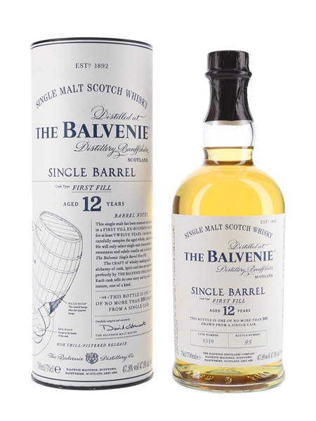 Balvenie 12 Year Old Single Barrel First Fill 70cl / 47.8%