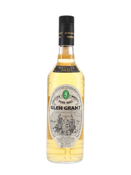 Glen Grant 1981 5 Year Old Bottled 1980s - Seagram Italia 75cl / 40%