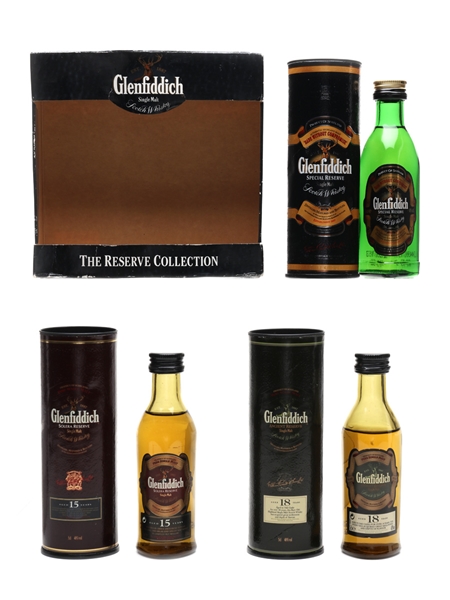 Glenfiddich The Reserve Collection Solera, Special & Ancient Reserve 3 x 5cl / 40%