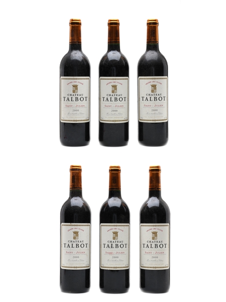 Chateau Talbot 2000 Grand Cru Classe - Saint Julien 6 x 75cl / 13%