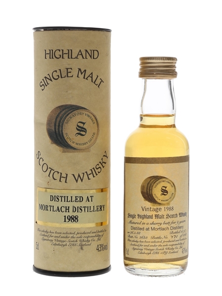 Mortlach 1988 9 Year Old Bottled 1997 - Signatory Vintage 5cl / 43%