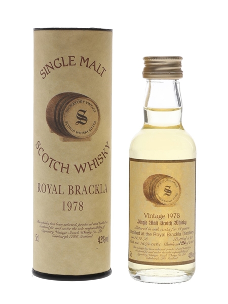 Royal Brackla 1978 14 Year Old Bottled 1993 - Signatory Vintage 5cl / 43%