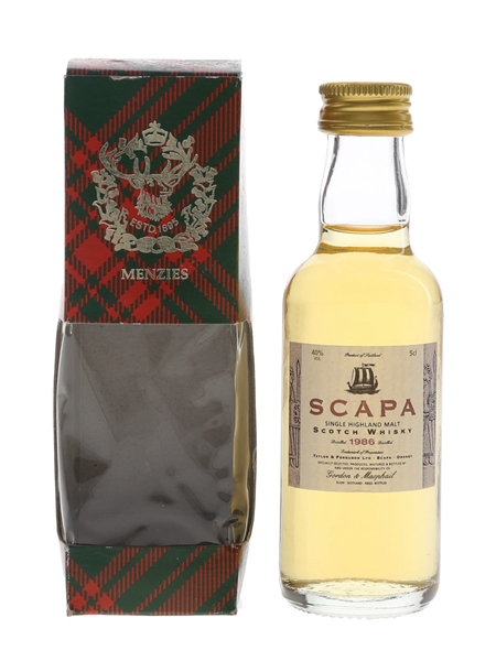 Scapa 1986 Bottled 1990s - Gordon & MacPhail 5cl / 40%