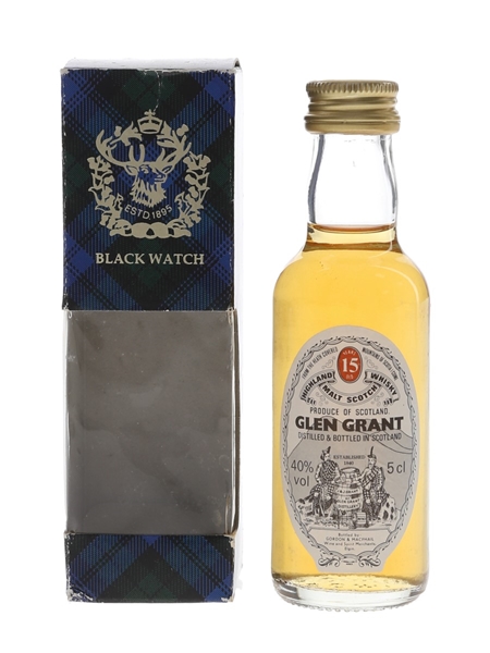 Glen Grant 15 Year Old Bottled 1990s - Gordon & MacPhail 5cl / 40%
