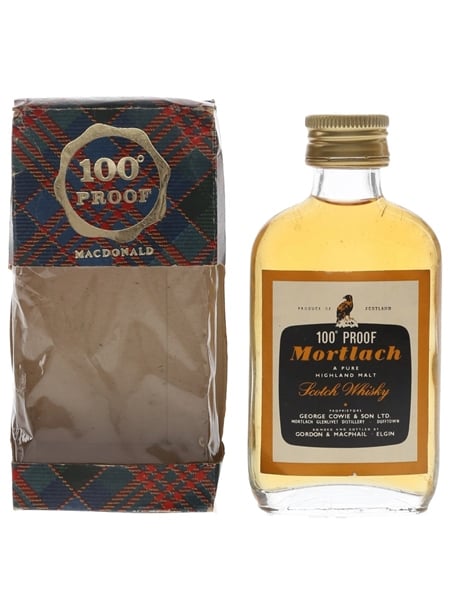 Mortlach 100 Proof Bottled 1970s - Gordon & MacPhail 5cl / 57%