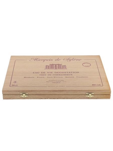 Marquis De Sylene Eau De Vie Tasting Set Mirabelle, Kirsch, Poire William, Quetsch & Framboise 10 x 2cl / 40%