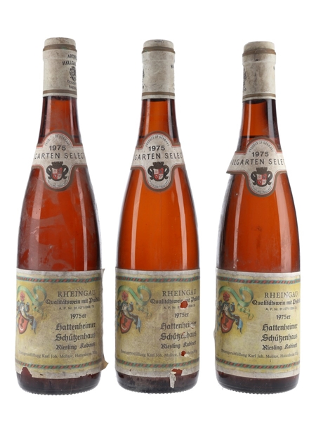 Rheingau 1975 Hallgarten Selection Hattenheimer Schützenhaus 3 x 75cl