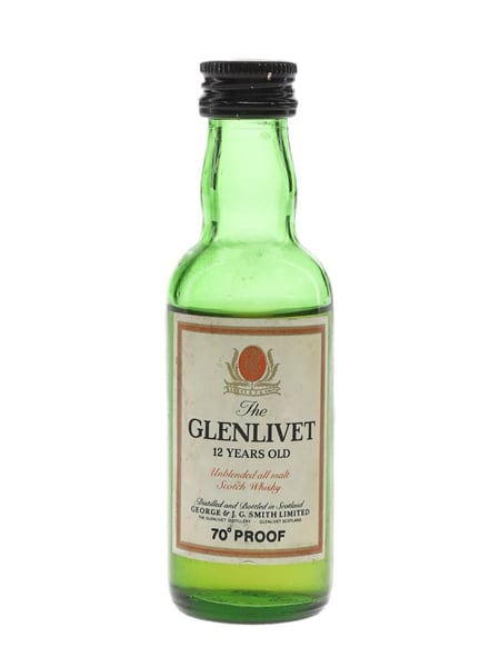 Glenlivet 12 Year Old Bottled 1970s 5cl / 40%