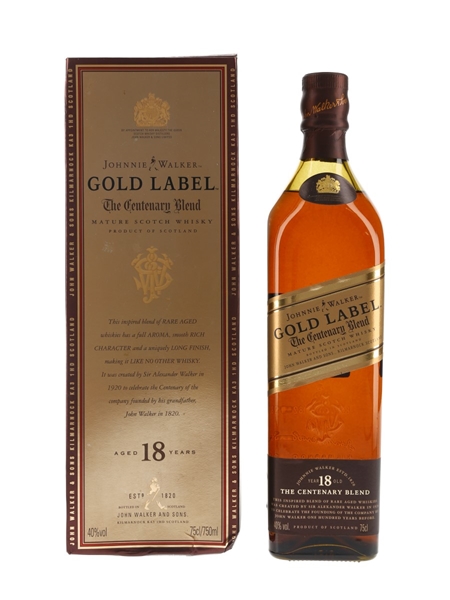 Johnnie Walker Gold Label 18 Year Old The Centenary Blend 75cl / 40%