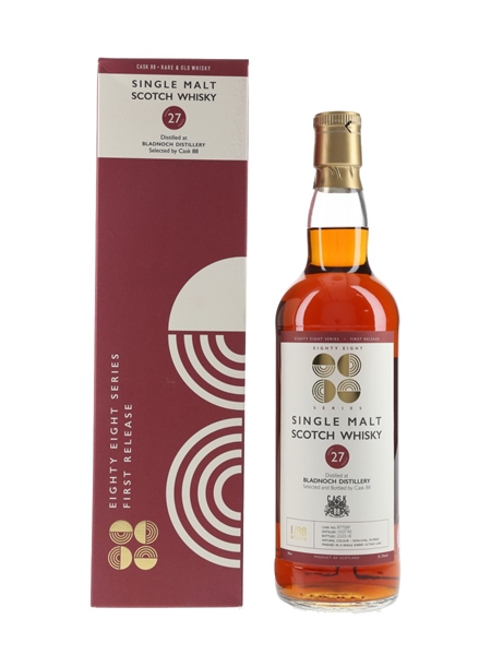 Bladnoch 1990 27 Year Old Cask 88 Bottled 2018 70cl / 51.3%