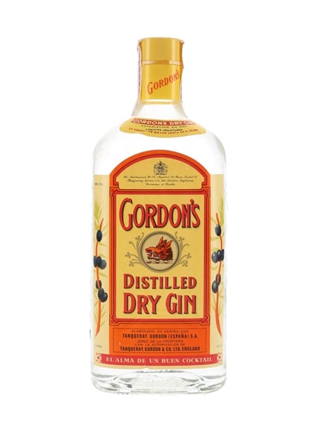 Gordon's Dry Gin Bottled 1970s 100cl / 43%