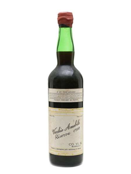 CO.VI.SI. Vecchio Amabile 1910 Marsala  65cl / 17%