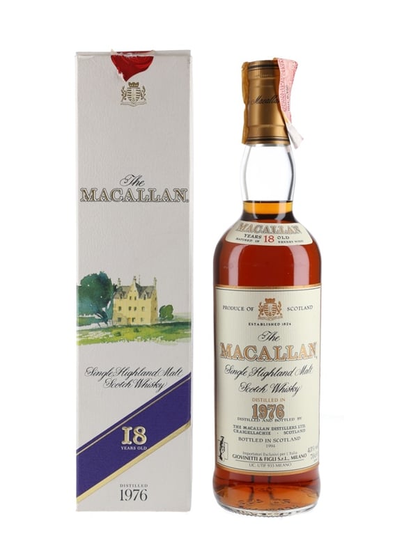 Macallan 1976 18 Year Old - Lot 111621 - Buy/Sell Macallan Whisky