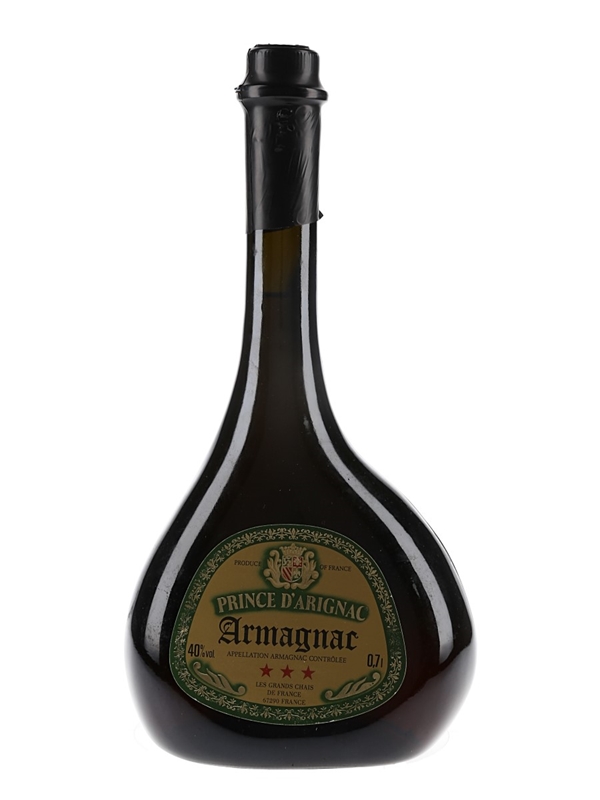 Armagnac PRINCE D’ARIGNAC アルマニャック　古酒 Prince D'Arignac 3 Star - Lot 118775 - Buy/Sell Armagnac Online