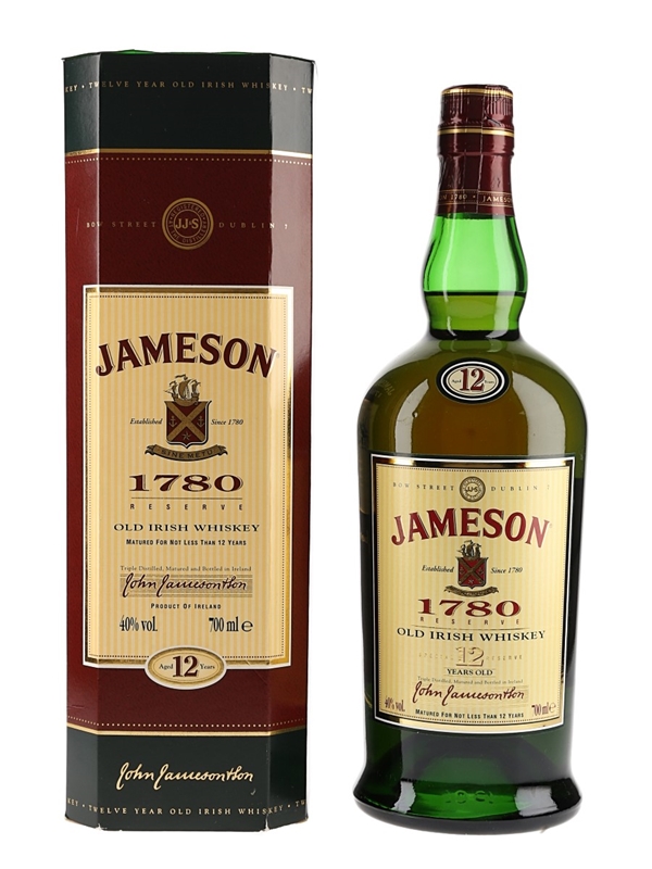 Jameson 1780 Old Irish Whiskey - Lot 126611 - Buy/Sell Irish