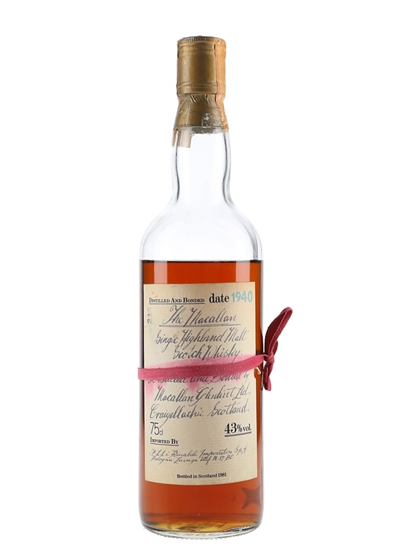 macallan品 Macallan 1940 Handwritten Label - Lot 144005 - Buy/Sell Macallan