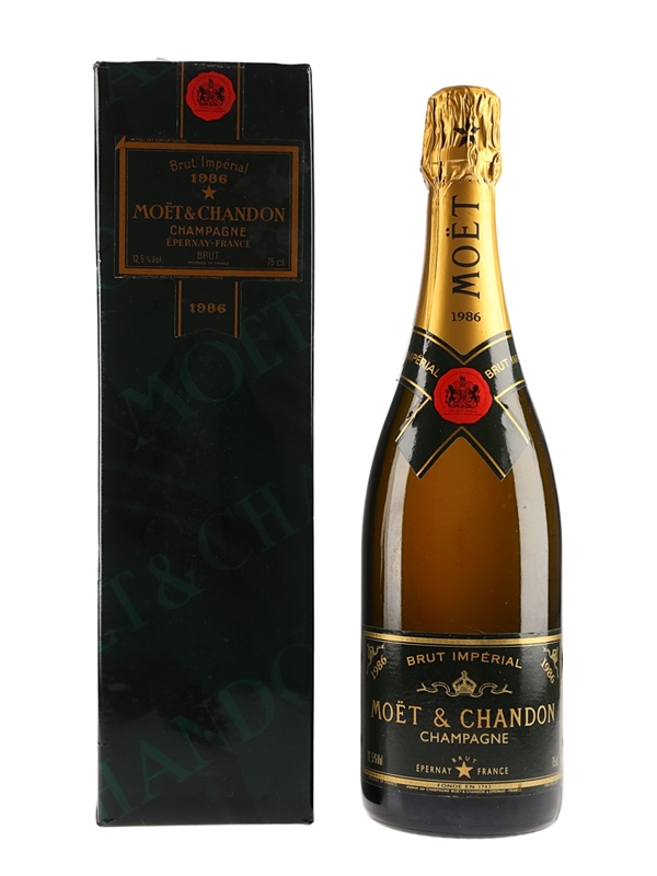 ワ*コ様 Moet & Chandon Brut Imperial 1986 箱 1986 Moet & Chandon Brut Imperial - Lot 151422 - Buy/Sell
