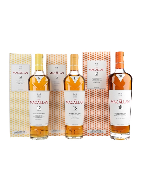Macallan Colour Collection 12, 15 & 18 Year Old - Lot 168937 - Buy