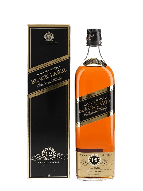 Johnnie Walker Black Label 12 Year Old Extra Special - Lot 192174