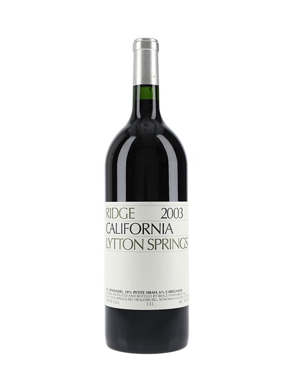 ワイン Ridge 2003 California Lytton Springs 2003 Ridge Lytton Springs - Lot 221402 - Buy/Sell New World Wine