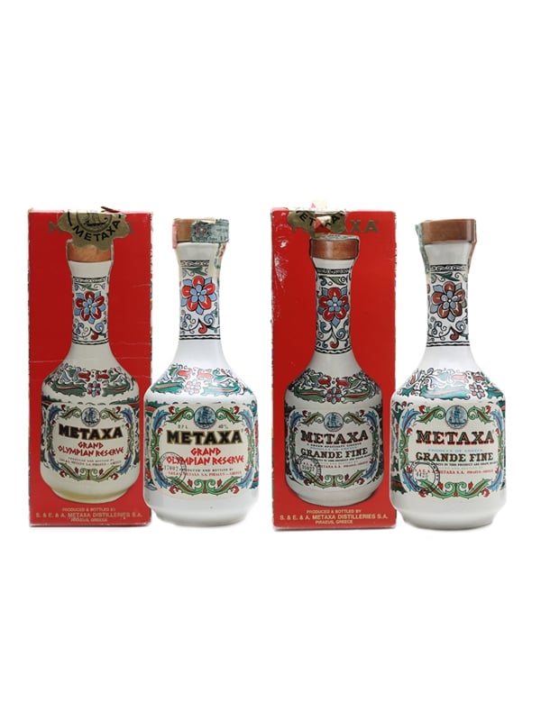 Metaxa Brandy 40 yo & Grand Olympian Reserve - Lot 4388 - Buy/Sell