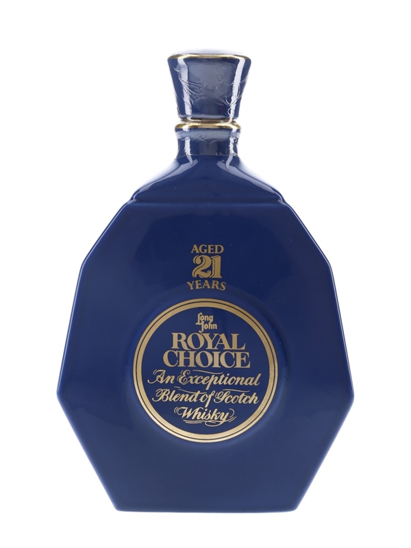 ロングジョン 21年 ロイヤルチョイス  CHOICE ロングジョン 21年 ロイヤルチョイス 1980年代流通 43% : くりりんの