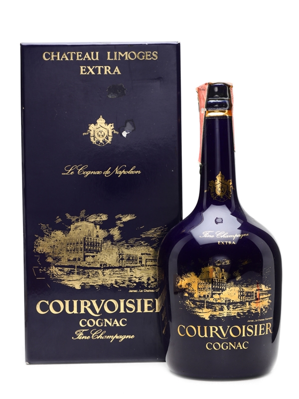 COURVOISIER LIMOGES EXTRA リモージュ 陶器ボトル クルボアジェ シャトー リモージュ - お酒買取専門店ネオプライス