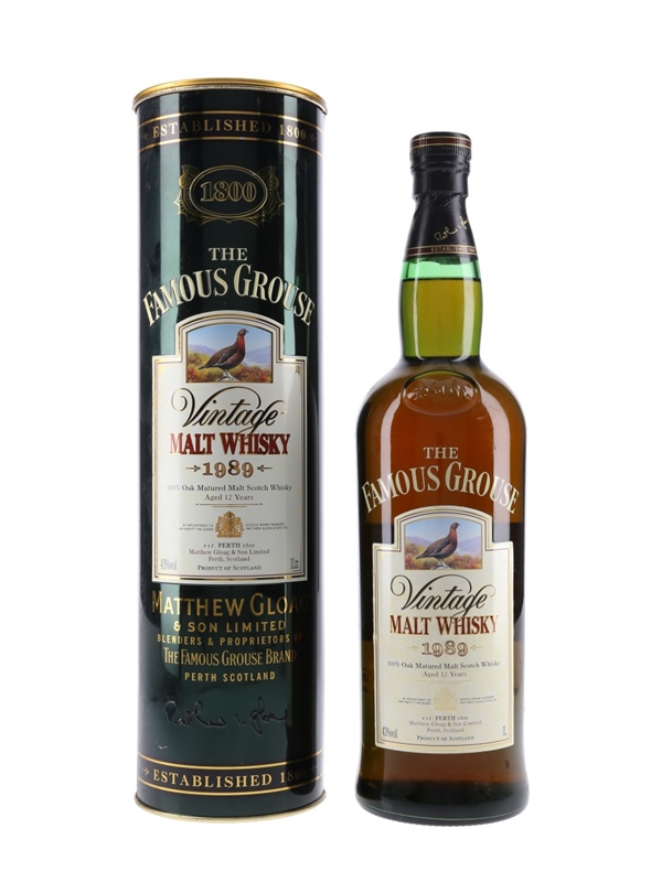 Famous Grouse Vintage 1989 12 Year Old - Lot 91260 - Buy/Sell