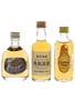 Nikka Gold & Gold and Suntory Kakubin  3 x 5cl