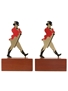 Johnnie Walker Striding Man Bookends  21cm Tall