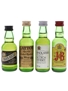 Black Bottle, Catto's, Findlater's & J & B Bottled 1980s 4 x 5cl