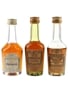 Hennessy Bras Arme & VS Bottled 1960s-1980s 3 x 4cl-5cl / 40%