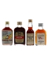 Assorted Rum Bottled 1970s 4 x 5cl / 40%