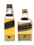 Johnnie Walker Black Label Bottled 1980s 2 x 5cl