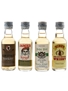 Assorted Blended Whisky Bottled 1980s 4 x 5cl / 40%