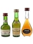 Courvoisier 3 Star, Marnier Lapostolle VS & Otard VSOP  3 x 2.7cl-3cl / 40%