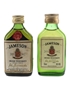 Jameson Bottled 1970s & 1980s 2 x 4.7cl-5cl / 40%