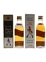 Johnnie Walker Black & Red Label Bottled 1970s 2 x 5cl / 40%