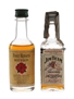 Jim Beam & Four Roses Bottled 1970s-1980s 2 x 4.7cl - 5cl / 43%