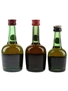 Courvoisier 3 Star & VSOP Bottled 1970s & 1980s 3 x 3cl-5cl / 40%