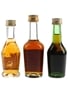 Bisquit Classique, Hennessy Bras Arme & Martell VSOP Bottled 1970s-1980s 3 x 3cl-5cl / 40%