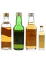 Chequers, Famous Grouse, King John & Johnnie Walker Bottled 1970s-1980s 4 x 1cl-5cl / 40%