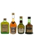 Bisquit, Martell, Otard & Prince Hubert De Polignac Bottled 1970s-1980s 4 x 4.2cl-5cl / 40%