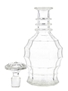 Glass Decanter With Stopper  26cm tall