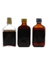 Black Jo, Dark Fire, & Sugarcane Demerara Rum Botlled 1950s-1960s 3 x 5cl / 40%