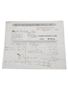 Riverstown Distillery Correspondence, Invoice & Purchase Receipt, Dated 1848-1849 William Pulling & Co. 