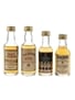 Bell's Islander, Glen Calder, Seagram's & Teacher's Highland Cream Bottled 1980s & 1990s 4 x 5cl / 40%