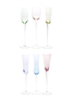 Six Champagne Glasses  30cm Tall