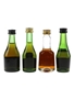 Augier, Baron Otard, Concorde & Gautier Bottled 1980s 4 x 3cl-4.5cl / 40%