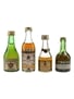 Jacquelin, Chatelle Napoleon, St Remy & Napoleon Brandy Bottled 1980s 4 x 5cl